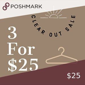 SALE 3 for 25 bundle  listed in Title